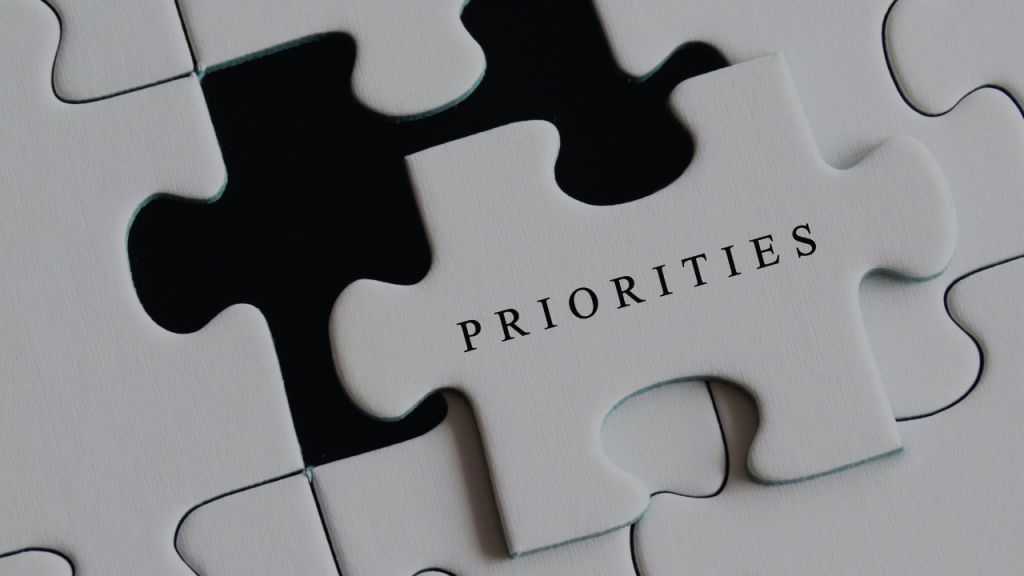 Prioritize the right things to bring it all together